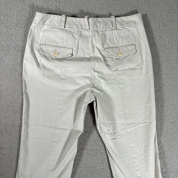Talbots Signature Pants Women’s Size 4 Stone Flap Pockets Khaki Dress Pants - Picture 12 of 12
